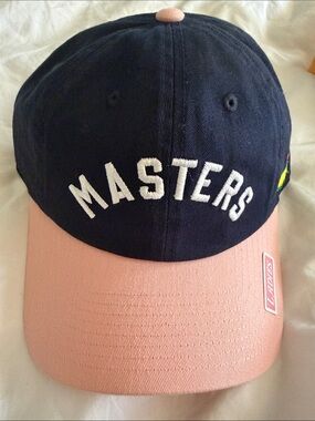 MASTERS Navy & Pink Baseball Cap NWT